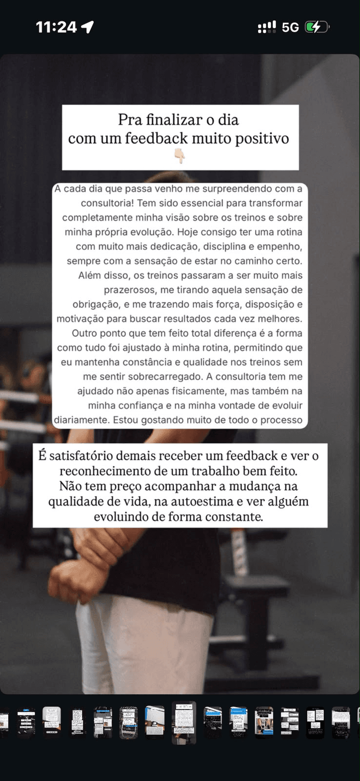 Print de feedback de aluno